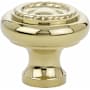 Emtek Rope 1-3/4 Inch Mushroom Cabinet Knob Unlacquered Brass