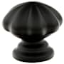 Emtek Melon 1-3/4 Inch Mushroom Cabinet Knob from the Traditional Collection Flat Black