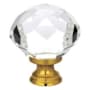 Emtek Diamond Glass 1-3/4 Inch Mushroom Cabinet Knob French Antique