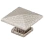 Emtek Dimpled 1-3/4 Inch Square Cabinet Knob from the Arts & Crafts Collection - 25 Pack Satin Nickel