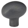Emtek Sandcast Egg 1-3/4 Inch Oval Cabinet Knob from the Sandcast Bronze Collection Medium Bronze