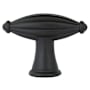 Emtek Tuscany Fluted 3 Inch Bar Cabinet Knob from the Tuscany Bronze Collection Flat Black