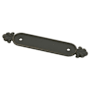 Emtek Tuscany 3 Inch Cabinet Pull Backplate from the Tuscany Bronze Collection Medium Bronze