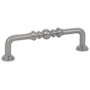 Emtek Spindle 6 Inch Center to Center Handle Cabinet Pull from the Traditional Collection - 10 Pack Satin Nickel