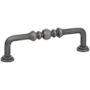 Emtek Spindle 6 Inch Center to Center Handle Cabinet Pull from the Traditional Collection - 10 Pack Pewter