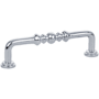 Emtek Spindle 6 Inch Center to Center Handle Cabinet Pull from the Traditional Collection - 10 Pack Polished Chrome