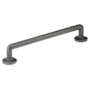 Emtek Sandcast Rod 6 Inch Center to Center Handle Cabinet Pull from the Sandcast Bronze Collection Medium Bronze