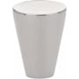 Emtek Cone 1 Inch Conical Cabinet Knob from the Contemporary Collection Polished Nickel