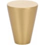 Emtek Cone 1 Inch Conical Cabinet Knob from the Contemporary Collection Satin Brass