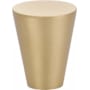 Emtek Cone 1-1/8 Inch Conical Cabinet Knob Unlacquered Brass