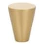 Emtek Cone 1-1/8 Inch Conical Cabinet Knob Satin Brass