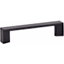 Emtek Trinity 10 Inch Center to Center Handle Cabinet Pull from the Contemporary Collection Flat Black