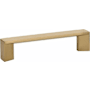 Emtek Trinity 10 Inch Center to Center Handle Cabinet Pull from the Contemporary Collection Satin Brass