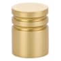 Emtek Metric 1 Inch Cylindrical Cabinet Knob from the Contemporary Collection Satin Brass