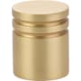 Emtek Metric 1 Inch Cylindrical Cabinet Knob Satin Brass