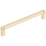 Emtek Mortise and Tenon 6 Inch Center to Center Handle Cabinet Pull Unlacquered Brass
