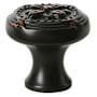 Emtek 1-1/4 Inch Mushroom Cabinet Knob from the Ribbon & Reed Collection - 10 Pack Oil Rubbed Bronze
