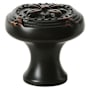 Emtek Ribbon And Reed 1-1/4 Inch Mushroom Cabinet Knob Oil Rubbed Bronze