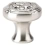 Emtek Ribbon And Reed 1-1/4 Inch Mushroom Cabinet Knob Satin Nickel