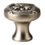 Emtek Ribbon And Reed 1-1/4 Inch Mushroom Cabinet Knob Pewter