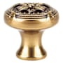 Emtek 1-1/4 Inch Mushroom Cabinet Knob from the Ribbon & Reed Collection - 10 Pack French Antique