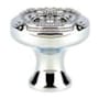 Emtek Ribbon and Reed 1-3/4 Inch Mushroom Cabinet Knob Polished Chrome