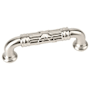 Emtek Ribbon and Reed Estate 10 Inch Center to Center Handle Cabinet Pull Satin Nickel