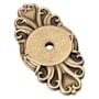 Emtek Ribbon & Reed 2.5 Inch Cabinet Knob Backplate French Antique