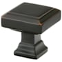 Emtek Geometric Square 1-1/4 Inch Square Cabinet Knob from the Geometric Collection Oil Rubbed Bronze