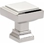 Emtek Geometric Square 1-1/4 Inch Square Cabinet Knob from the Geometric Collection Polished Nickel