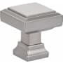 Emtek Geometric Square 1-1/4 Inch Square Cabinet Knob from the Geometric Collection - 25 Pack Satin Nickel