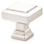 Emtek Geometric Square 1-5/8 Inch Square Cabinet Knob from the Geometric Collection Polished Nickel