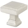 Emtek Geometric Square 1-5/8 Inch Square Cabinet Knob from the Geometric Collection Satin Nickel