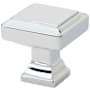 Emtek Geometric Square 1-5/8 Inch Square Cabinet Knob from the Geometric Collection - 25 Pack Polished Chrome