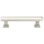 Emtek Geometric Rectangular 6 Inch Center to Center Bar Cabinet Pull from the Geometric Collection - Pack of 10 Satin Nickel