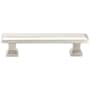 Emtek Geometric Rectangular 10 Inch Center to Center Bar Cabinet Pull from the Geometric Collection Satin Nickel