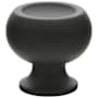 Emtek Atomic 1 Inch Mushroom Cabinet Knob Flat Black