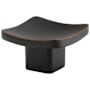 Emtek Basin 1-1/4 Inch Square Cabinet Knob from the Mid Century Modern Collection - 10 Pack Oil Rubbed Bronze