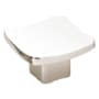 Emtek Basin 1-1/4 Inch Square Cabinet Knob Polished Nickel