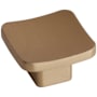 Emtek Basin 1-1/4 Inch Square Cabinet Knob Satin Brass