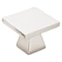 Emtek Podium 1-1/4 Inch Square Cabinet Knob Polished Nickel