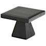 Emtek Podium 1-3/4 Inch Square Cabinet Knob from the Mid Century Modern Collection Flat Black