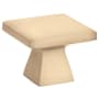 Emtek Podium 1-3/4 Inch Square Cabinet Knob from the Mid Century Modern Collection Satin Brass
