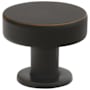 Emtek Cadet 1 Inch Mushroom Cabinet Knob from the Mid Century Modern Collection - 10 Pack Oil Rubbed Bronze