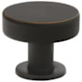 Emtek Cadet 1 Inch Mushroom Cabinet Knob from the Mid Century Modern Collection Oil Rubbed Bronze