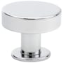 Emtek Cadet 1 Inch Mushroom Cabinet Knob from the Mid Century Modern Collection - 25 Pack Polished Chrome