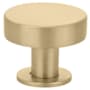 Emtek Cadet 1 Inch Mushroom Cabinet Knob from the Mid Century Modern Collection Satin Brass