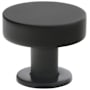 Emtek Cadet 1-1/4 Inch Mushroom Cabinet Knob from the Mid Century Modern Collection - 10 Pack Flat Black