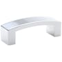 Emtek Bauhaus 4 Inch Center to Center Handle Cabinet Pull Polished Chrome