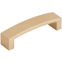 Emtek Bauhaus 4 Inch Center to Center Handle Cabinet Pull Satin Brass